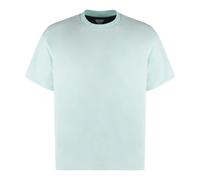 Bottega Veneta, Homme, Tops, Bleu, Taille: S T-shirt en coton à col rond