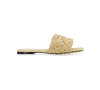 Bottega Veneta - Lido Flat Sandales - Femme - Chaussures - Beige - Taille: 36 EU