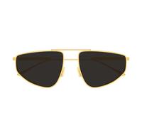 Bottega Veneta Femme Bottega Veneta BV1466S 001 Lunettes de soleil Métal Or Gris Pilote
