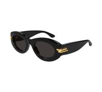 Bottega Veneta Lunettes de soleil BV1322S 001 Acétate Noir/Gris Rondes Femme