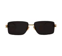 Bottega Veneta, Homme, Accessoires, Jaune, Taille: 58 MM Rectangle Lunettes de soleil