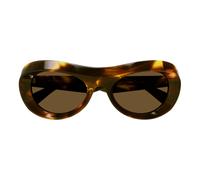 Bottega Veneta - Oval Lunettes de soleil - Femme - Accessoires - Brun - Taille: ONE Size