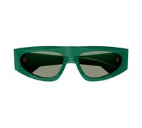 Bottega Veneta - Oval Lunettes de soleil - Femme - Accessoires - Vert - Taille: ONE Size