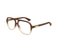 Bottega Veneta - Pilot Eyeglasses - unisex - Accessoires - Brun - Taille: 56 MM