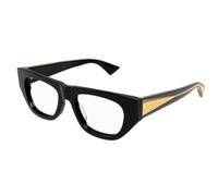 Bottega Veneta - Rectangle Optical Frame - unisex - Accessoires - Noir - Taille: 51 MM