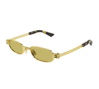 Bottega Veneta - Rectangular Lunettes de soleil - Femme - Accessoires - Jaune - Taille: 50 MM
