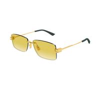 Bottega Veneta - Rectangular Lunettes de soleil - unisex - Accessoires - Jaune - Taille: 58 MM