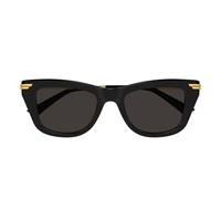Bottega Veneta - Ribbon Rectangular Lunettes de soleil - unisex - Accessoires - Noir - Taille: 50 MM