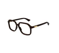 Bottega Veneta - Squared Eyeglasses - unisex - Accessoires - Brun - Taille: 55 MM