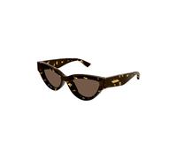 Bottega Veneta, Femme, Accessoires, Brun, Taille: 53 MM Lunettes de Soleil Élégantes Havana Marron