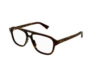 Bottega Veneta, unisex, Accessoires, Brun, Taille: 56 MM Aviator Frame