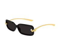 Bottega Veneta, unisex, Accessoires, Jaune, Taille: 56 MM Rectangular Lunettes de soleil