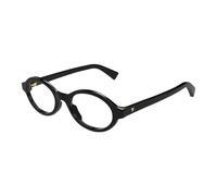 Bottega Veneta, unisex, Accessoires, Noir, Taille: 50 MM Round Eyeglasses