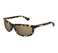 Bottega Veneta Unisex Bottega Veneta BV1327S 002 Lunettes de soleil Acétate Havane Bronze Carré