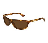 Bottega Veneta Unisex Bottega Veneta BV1327S 005 Lunettes de soleil Acétate La Havane Marron Carré