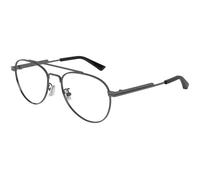 Bottega Veneta Unisex Bottega Veneta BV1340OK 004 Montures optiques Métal Ruthénium Transparent Pilote