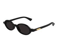 Bottega Veneta Unisex Bottega Veneta BV1388S 001 Lunettes de soleil Acétate Noir Gris Ronde