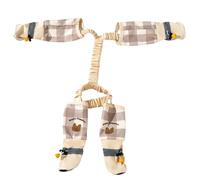 Bottes à bretelles pour chien - Élégantes et réglables - Imperméables - Avec protection des pattes de chiens mignons - Anti-chute - Avec auxiliaire réglable - Pantalon confortable pour animaux de