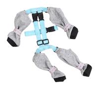 Bottes à Bretelles pour Chien imperméables pour l'hiver et la Neige avec Harnais réglables et antidérapantes - Chaussures à Bretelles pour la Marche en Plein air pour Chiots, M pour l'hiver