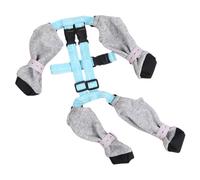 Bottes à Bretelles pour Chien imperméables pour l'hiver et la Neige avec Harnais réglables et antidérapantes - Chaussures à Bretelles pour la Marche en Plein air pour Chiots, S pour l'hiver