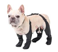 Bottes à bretelles pour chiens, chaussures antidérapantes pour chien, protection des pattes de chien avec sangle auxiliaire réglable, protection des pattes d'animaux pour chiens de petite et moyenne