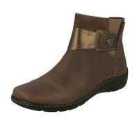 Bottes À Cheville Détails À Sangle Clarks Pour Femmes - Cora Tropic