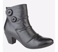 Cipriata Emma Mémoire Mousse Femmes Décontracté Mode Zip Bottines Noir