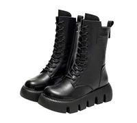 Bottes à lacets mi-mollet pour femme, claire, 39 EU