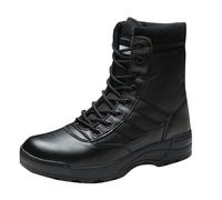 Bottes à Lacets pour Femme Chaussures Hiver en PU Cuir Souple Bottines Plats Boots Cavalière Larges Fermeture Éclair Bottes Équestres Botte Western Tendance Souple Bottines Plats Boots Équestres