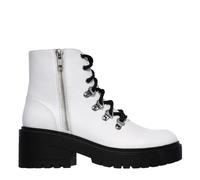 Bottes à lacets pour femmes - Skechers - Spirit Weekend Best - Blanc - Tige en cuir synthétique durable 36,5