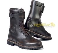 Bottes à Partir De Moto Stylmartin Rocket Wp en Cuir Marron Brown Avec Renforts