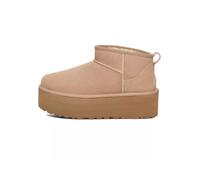 Ugg - Bottines à plateforme - W Classic Ultra Mini Platform Sand pour Femme en Laine - Taille 6 US - Marron Marron 6 US