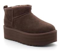 Bottes à plateforme UGG Classic Ultra Mini en daim-nubuck marron pour homme 41