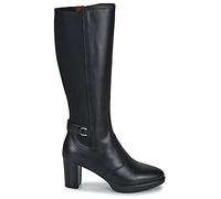 Nero Giardini Bottes à talon Femme I514600D-100 cuir et tissu Noir 37