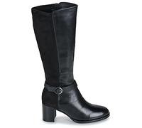 Tamaris Femme Damen Long Boot Heel 1-25512-45 Botte Haute Jusqu'au Genou, Noir, 39 EU