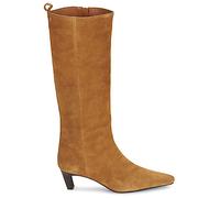 Bottes à talon femmes Tommy Hilfiger KITTEN HEEL SUEDE HIGH BOOT Marron 40