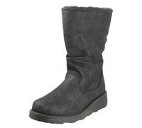Bottes À Talon Wedge Mi-Mollet À Zip Doublées De Fourrure Large Fit - F4R466