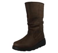 Bottes À Talon Wedge Mi-Mollet À Zip Doublées De Fourrure Large Fit - F4R466