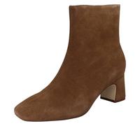 Bottes À Talons Carrés En Cuir Intelligentes Clarks Pour Femmes - Fernie Zip