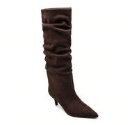 Bottes à talons hauts plissées pour femmes - Choix élégant et confortable pour l'hiver Tout est question de chic et de raffinement, tout est question d'embouteillages et de plissées, tout est question