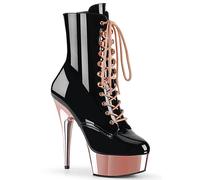 Bottes À Talons Hauts Stiletto À Plateforme 6" À Lacets Pour Femmes Delight 1020