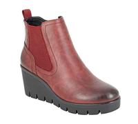 Cipriata Bottes à talons compensés Annina pour femmes Bordeaux