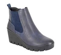 Bottes À Talons Wedge Pour Femmes Cipriata Annina Marine