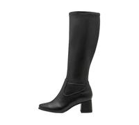 Tamaris Comfort bottes femme à talon bloc hauteur genou, Black, 39 EU