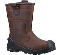 Bottes Amblers Pour Hommes - 983C Conqueror Rigger Safety Boot En Marron, 6-14