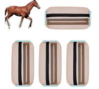 Bottes anti-mouches pour chevaux - Protections de pieds rembourrées et manches flexibles qui protègent de l'air | Jeu de fers à cheval ventilés pour monter à cheval, protection durable contre Mos