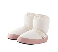 Bottes Ballet Chaudes Chaussures de Ballet Bottes Danse Fille Chaude à Semelles Souples Chaussure d'hiver échauffement entraînement for Les Femmes(White Pink,43)