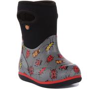 BOGS Bébé 72898I 062 Bug Neo Tech Imprimé Bottes Garçons Chaussures Gris UK 4 -