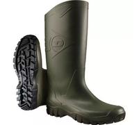 Dunlop Bottes de jardin et de pluie Dane – PVC antidérapantes, embout souple – Pêche/Vert/Noir 43