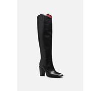 Bottes femme en cuir Bronx New-Americana - Talons hauts - Noir 37